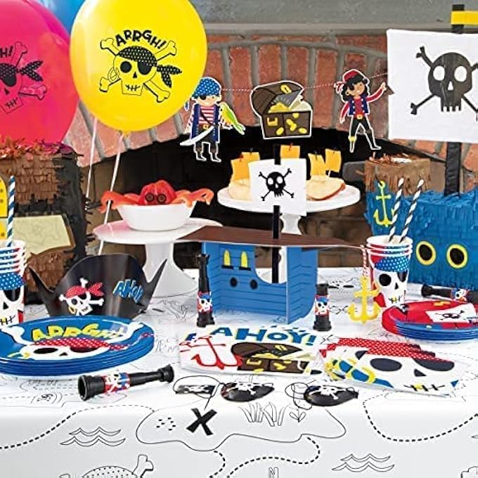 PARTY 78412 PIRATE PARTY LUNCHEON NAPKINS | 16 PCS, MULTICOLOUR - Image 2